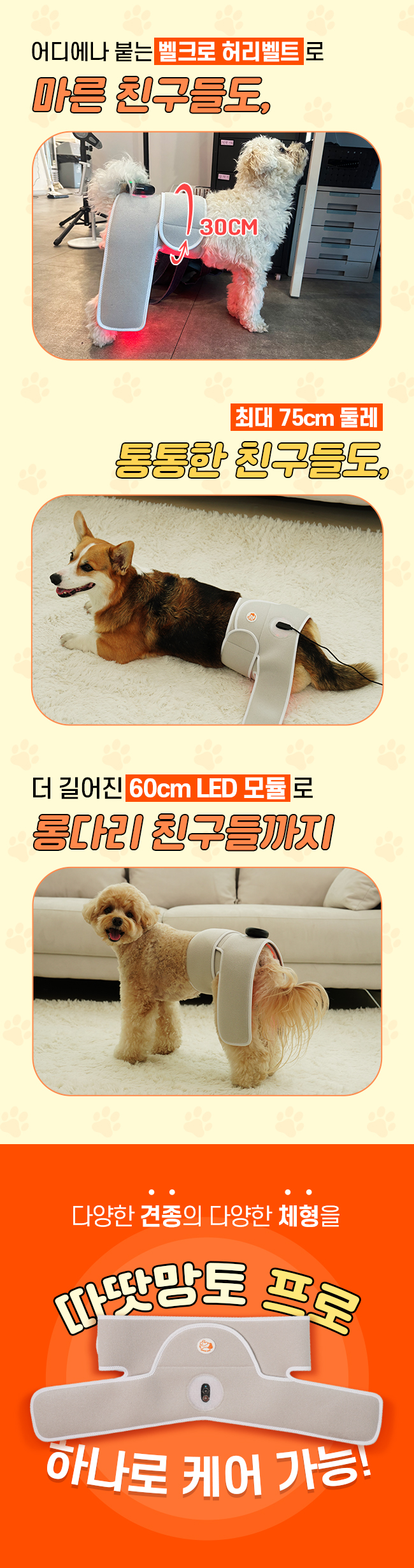 [무료배송] 시리어스펫 슬개골 따땃망토 프로 8번째