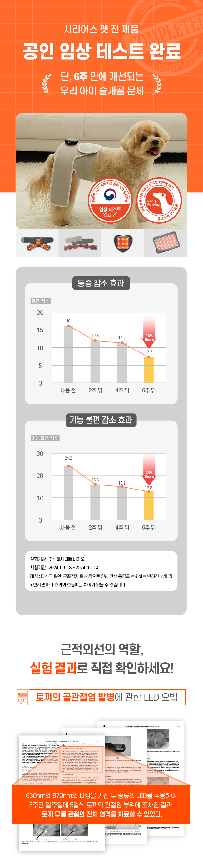 [가을특가][무료배송] 시리어스펫 슬개골 따땃망토 프로 11번째
