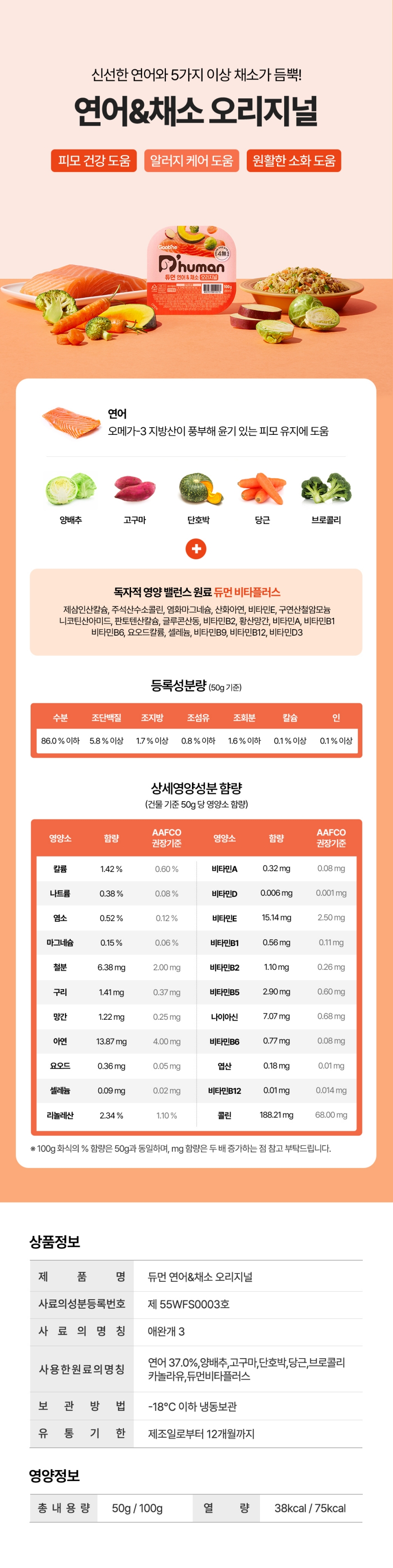 [무료배송] [40팩] 듀먼 독 자연화식 10종*4팩 한달의행복 패키지 50g 20번째