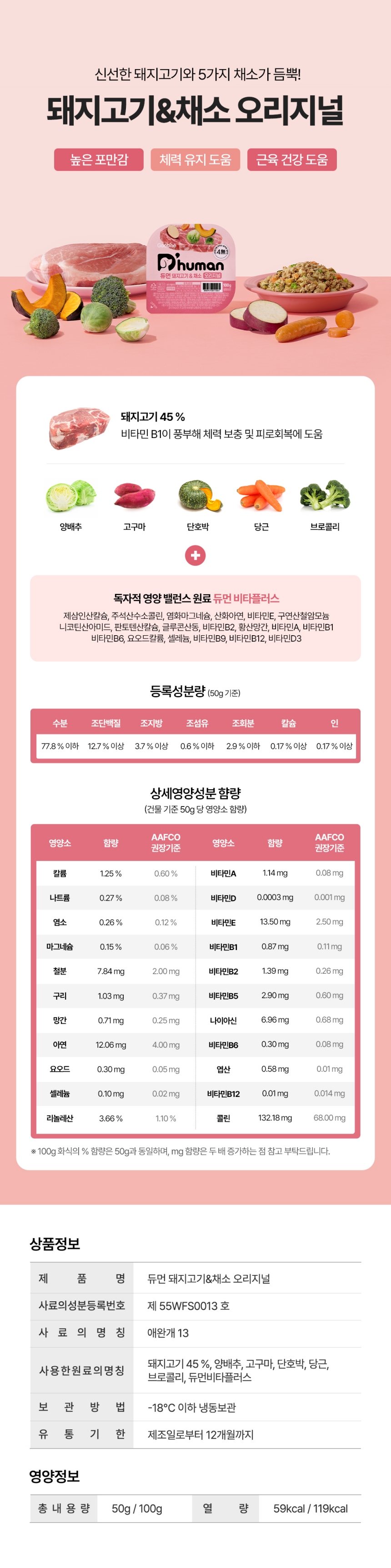 [무료배송] [40팩] 듀먼 독 자연화식 10종*4팩 한달의행복 패키지 50g 23번째
