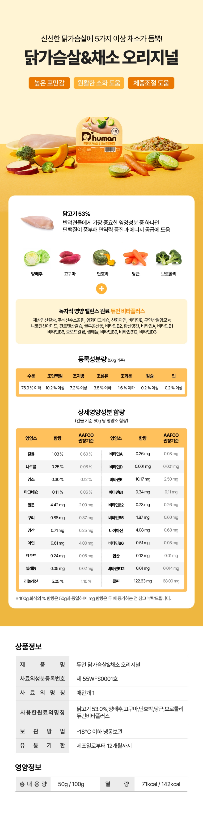 [무료배송] [40팩] 듀먼 독 자연화식 10종*4팩 한달의행복 패키지 50g 14번째