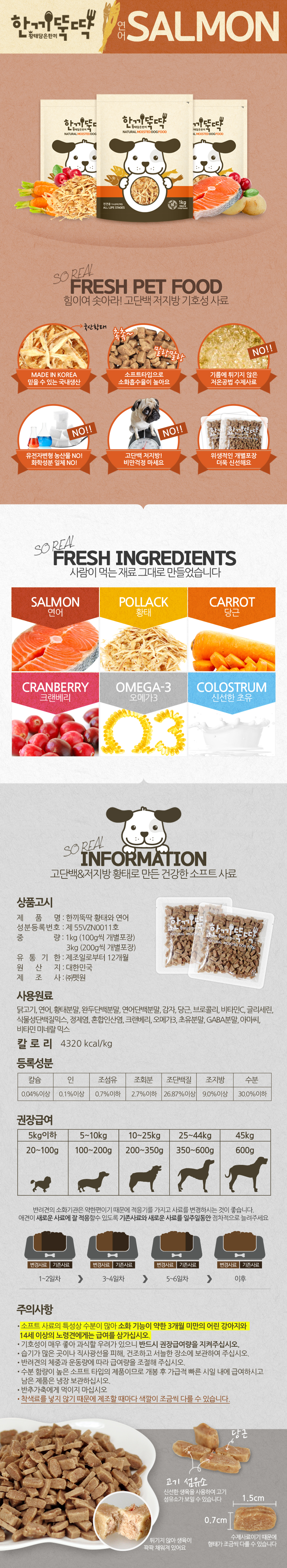 [무료배송] 펫토리아 한끼뚝딱 독 황태&오리고기 1kg 14번째