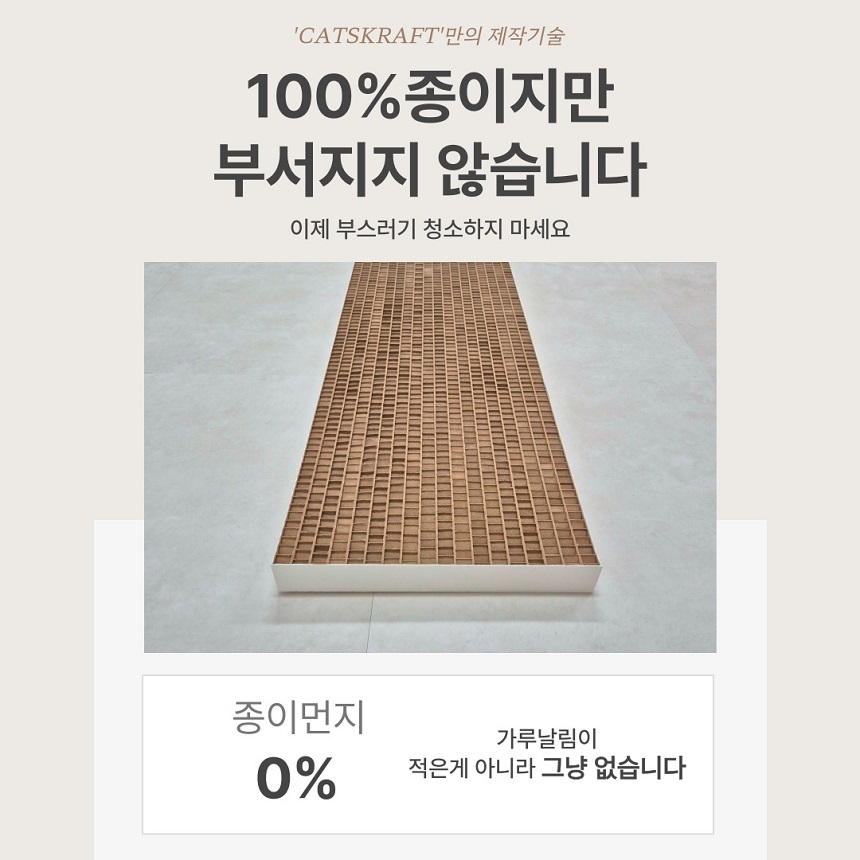 [NEW신상][무료배송] 캣츠크라프트 고강도 수직 벽 스크래쳐 9번째