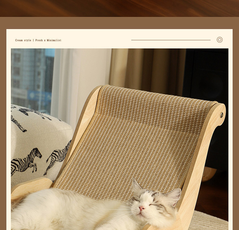[NEW신상][무료배송] 펫볼루션 원목 프레임 사이잘 소파 스크래쳐 7번째