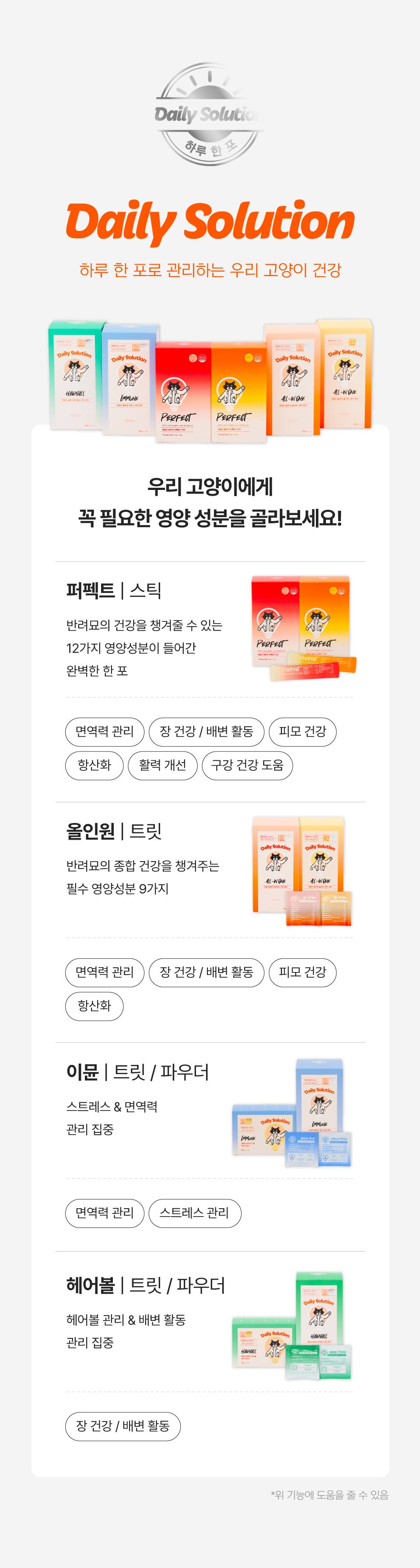 [NEW신상][체험팩] 닥터펠리스 캣 데일리 솔루션 퍼펙트 스타터팩 2P 19번째