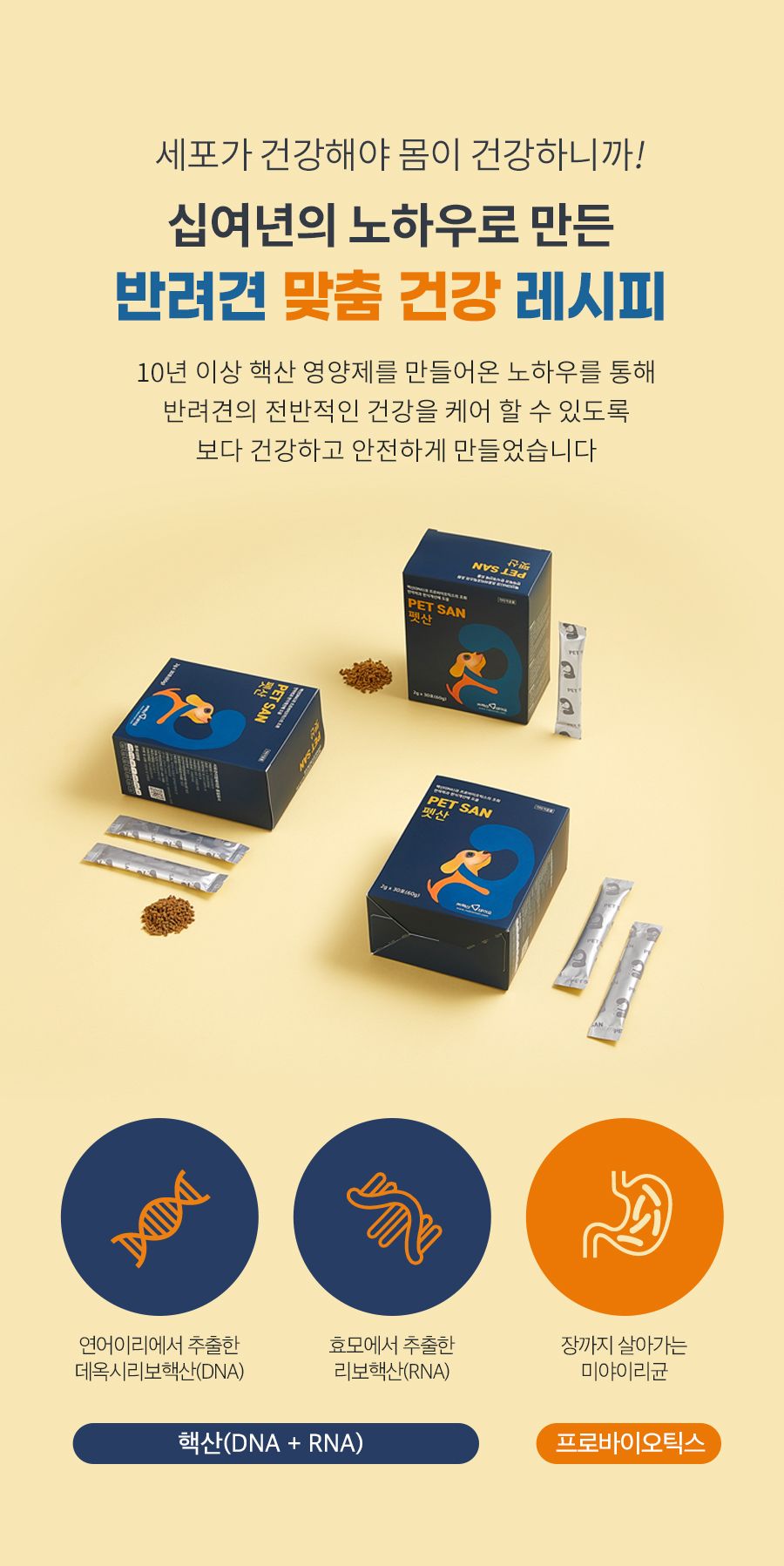 [무료배송] 펫산 독 핵산 영양제 2g*30p 7번째