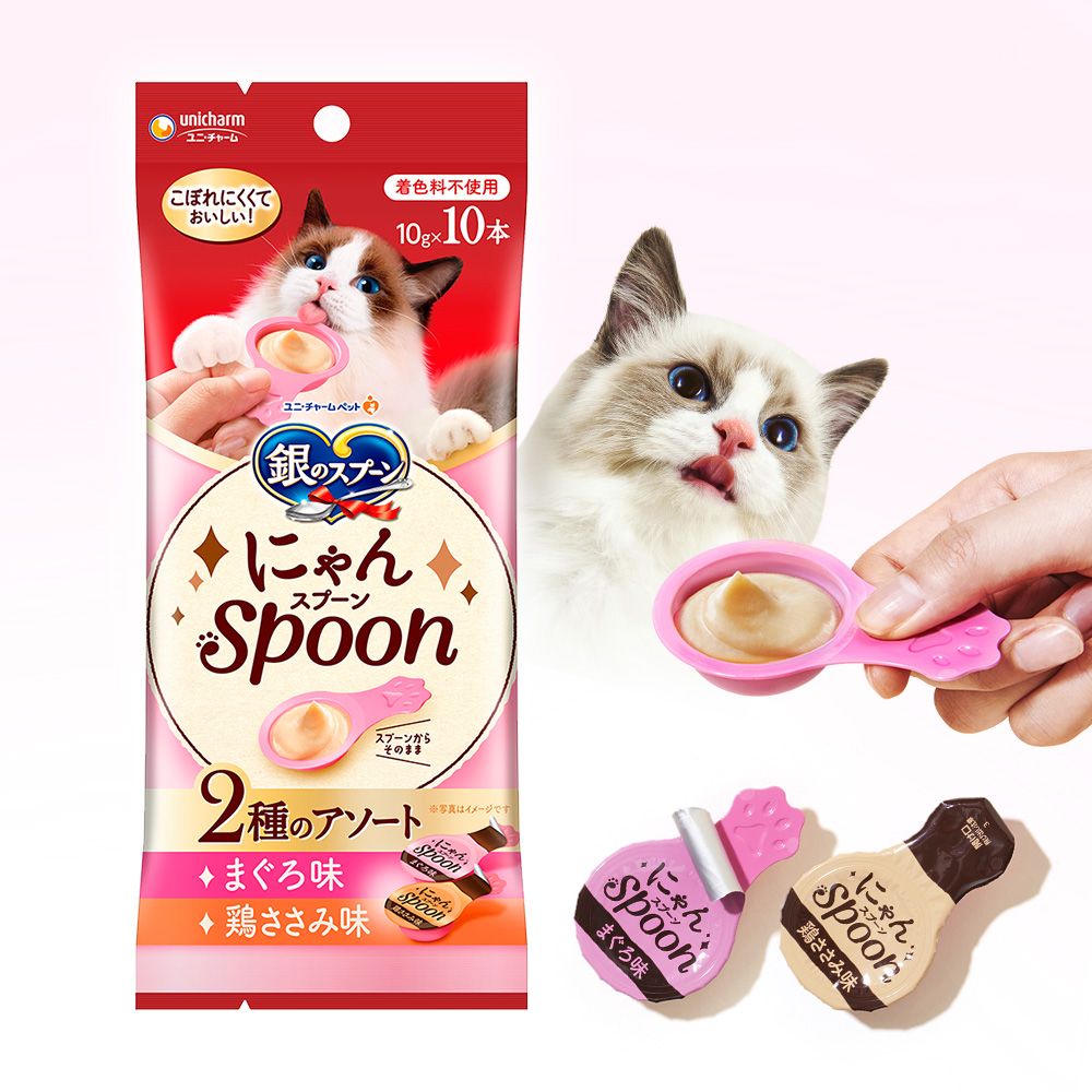 긴노스푼 냥스푼 참치&닭가슴살 10g*4p 고양이 간식 | 반려동물 1등