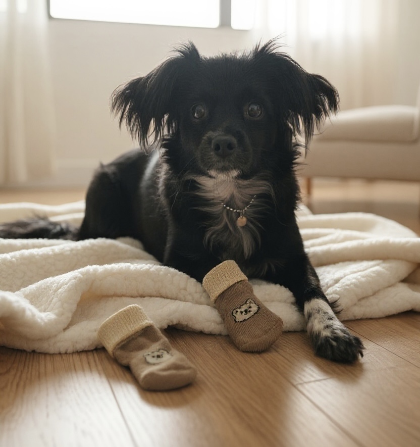 [NEW신상][무료배송] 보드미펫 겨울 미끄럼방지 양말 (M/L) 9번째