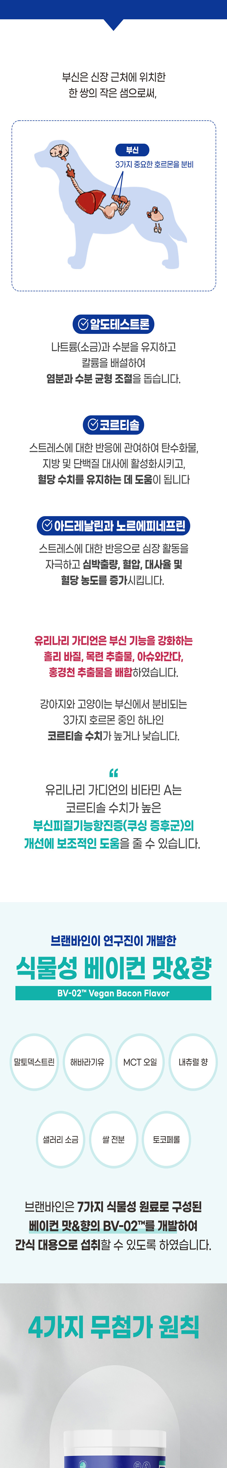 [무료배송] 브랜바인 유리나리 가디언 신장영양제 비타민A 쿠싱증후군 90일분 9번째