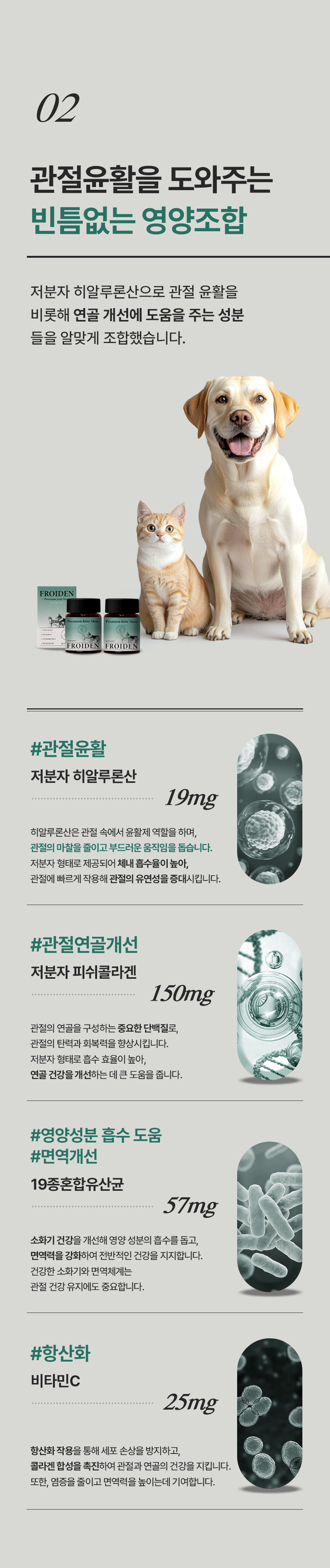 [NEW신상][무료배송] 프로이덴 독 조인트 무브 관절 활액 영양제 30캡 12번째