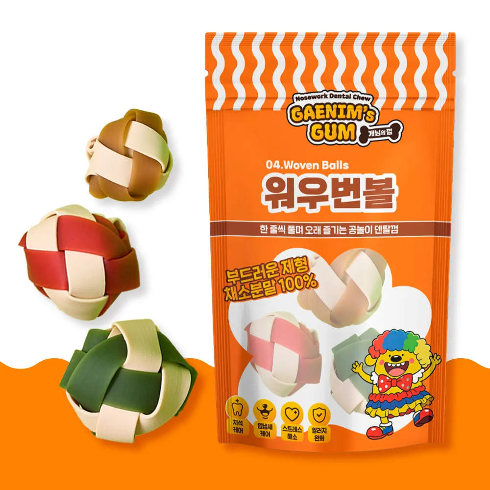 개님의 상점 개님의 껌 워우번볼 덴탈껌 6p