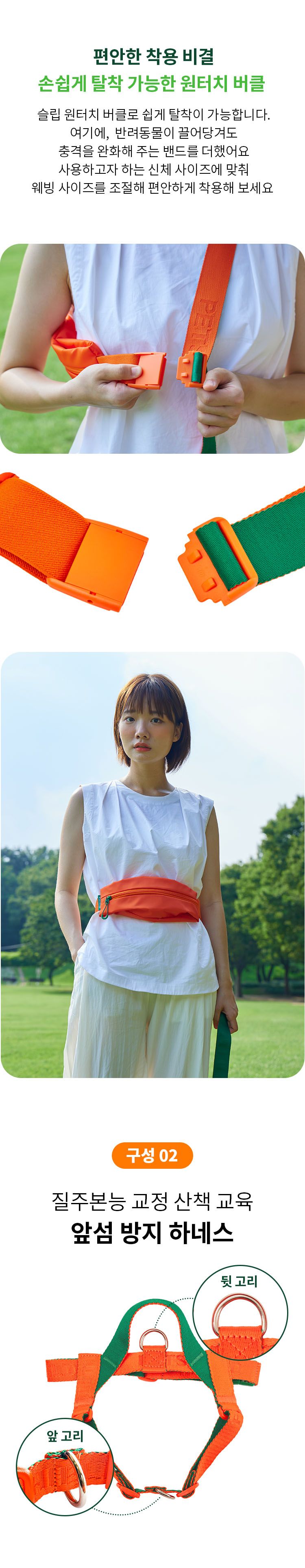[무료배송] 펫쉴드 독 핸즈프리 하네스 세트 S-L 7번째