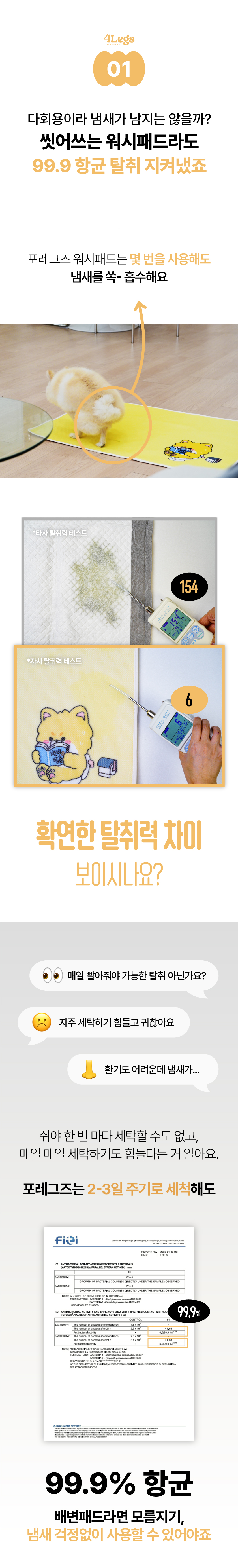 [NEW신상][무료배송] 포레그즈 독 빨아쓰는 배변패드 워시패드 (소형/중형/대형) 37번째