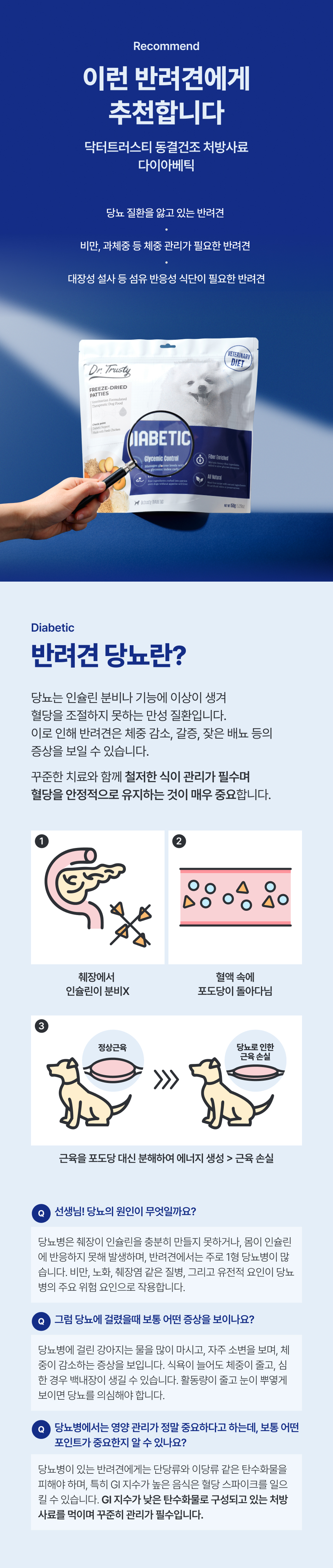 [NEW신상][무료배송] 닥터트러스티 동결건조 처방식 사료 다이아베틱(당뇨) 54g 2번째
