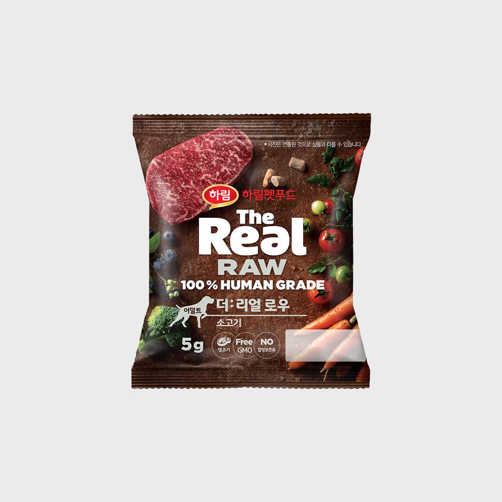 더리얼 독 로우 소고기 어덜트 제품