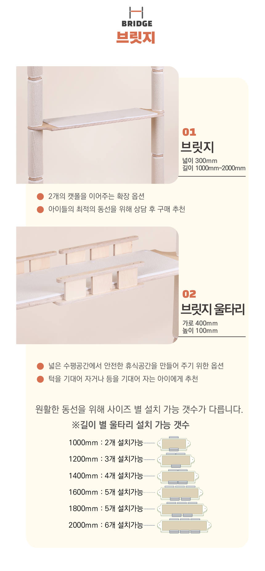 [무료배송] 그린웨일 P1 클래식 5단 아이보리 원목 알루미늄 캣폴 18번째