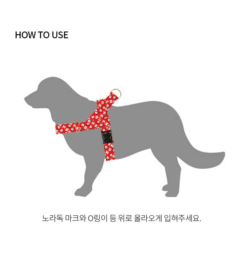 [무료배송] 노라독 페코 콜라보 이지하네스 와이드 레드 XL-3XL 5번째