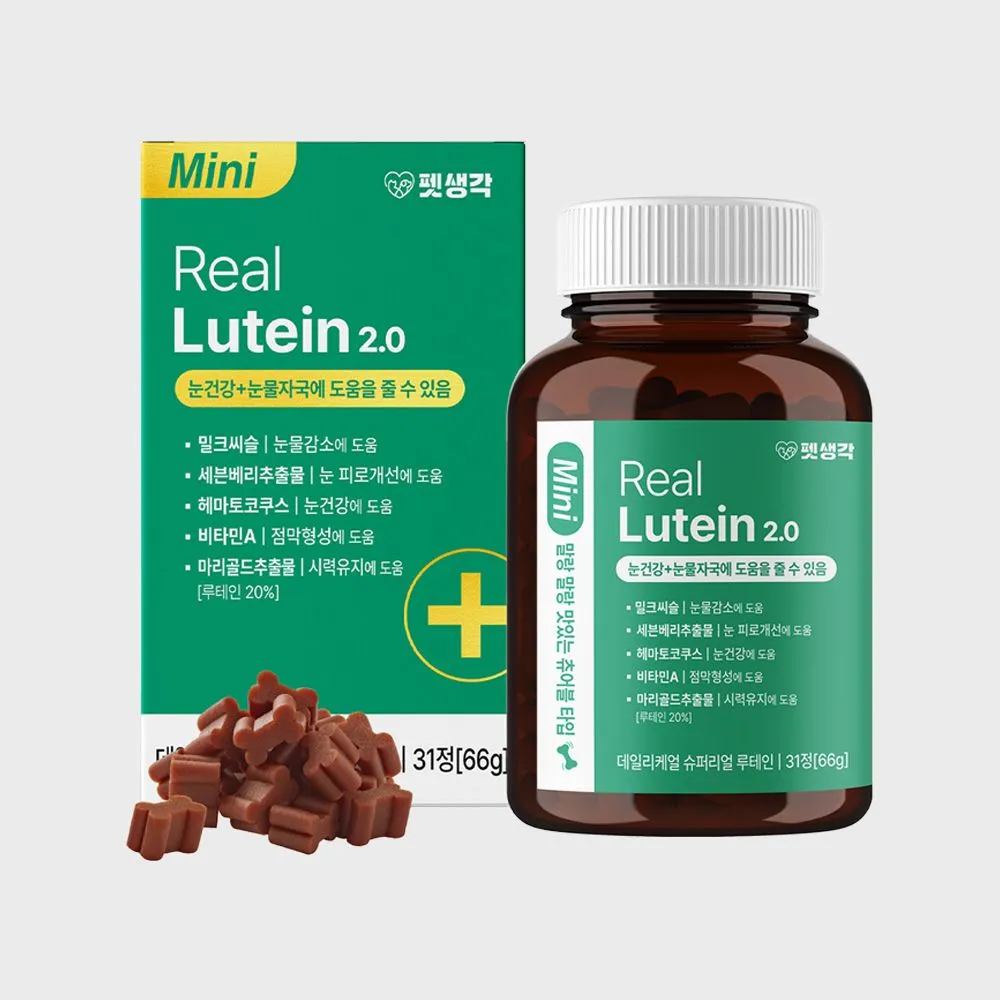펫생각 독 미니 데일리케얼 리얼루테인 눈 영양제 66g