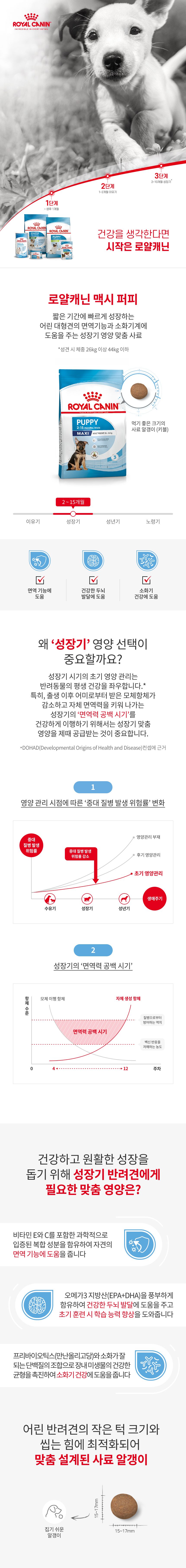 로얄캐닌 독 맥시 퍼피  대형견 면역증진 모음 1번째