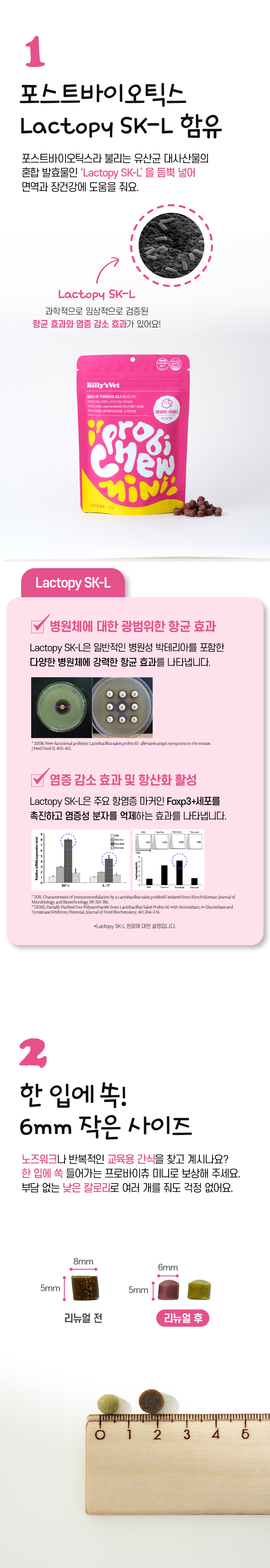 [무료배송] 빌리스벳 프로바이츄 미니 베리요거트 80g 2번째