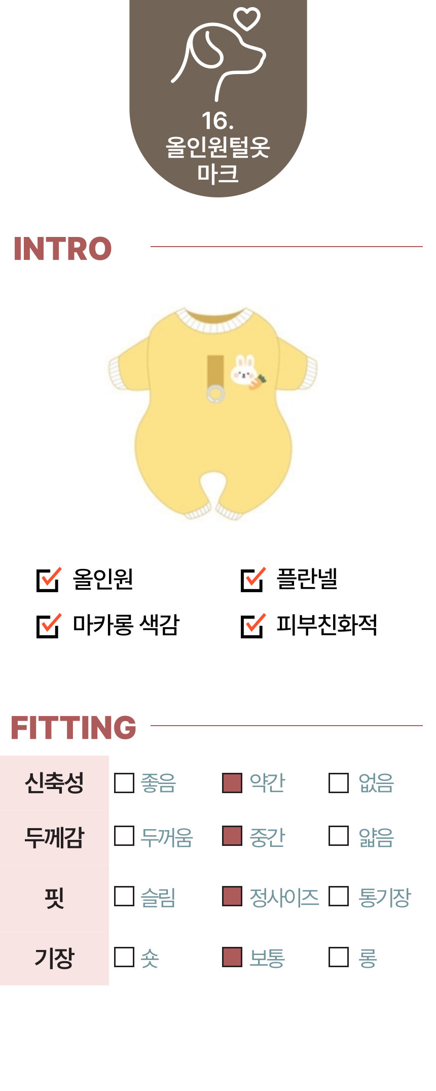[무료배송] 알뜰펫 올인원 티셔츠 XS-2XL 1번째