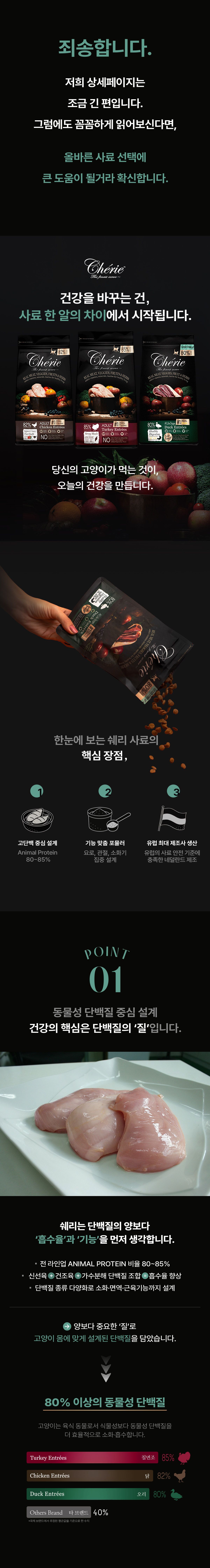 [체험단] [사료샘플] 쉐리 캣 생육 닭고기 50g 1번째