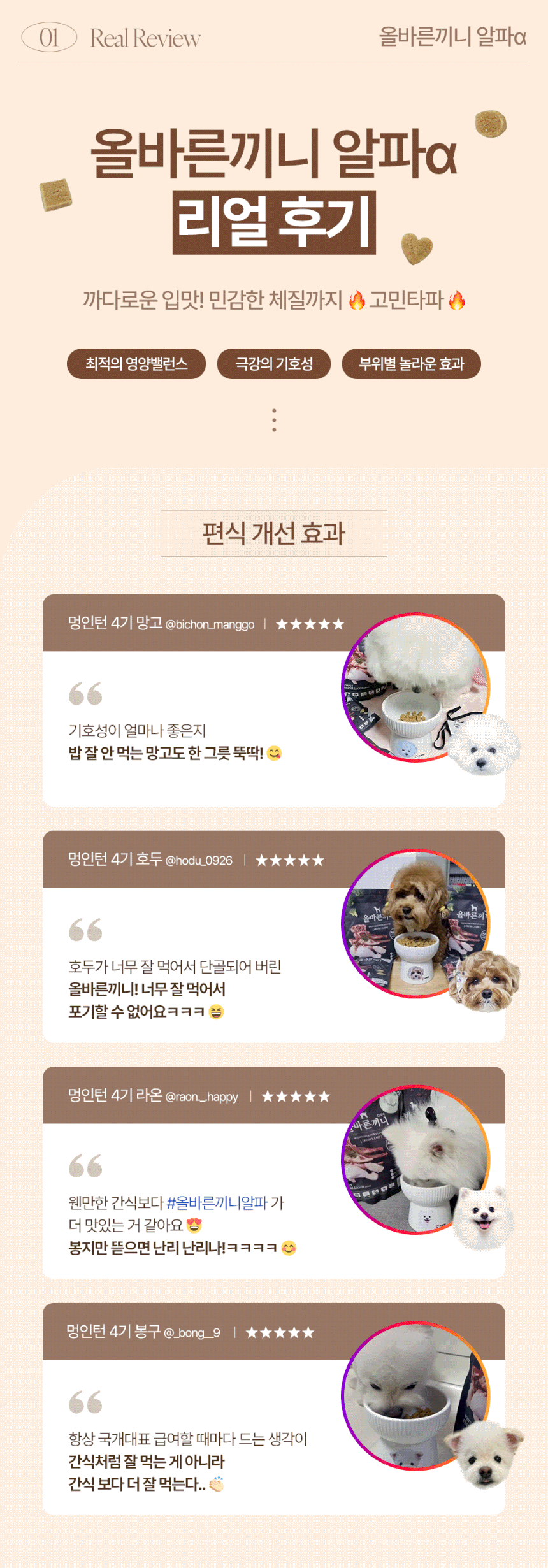 [NEW신상][무료배송] 올바른끼니 알파 2종 샘플 맛보기 100g 2번째