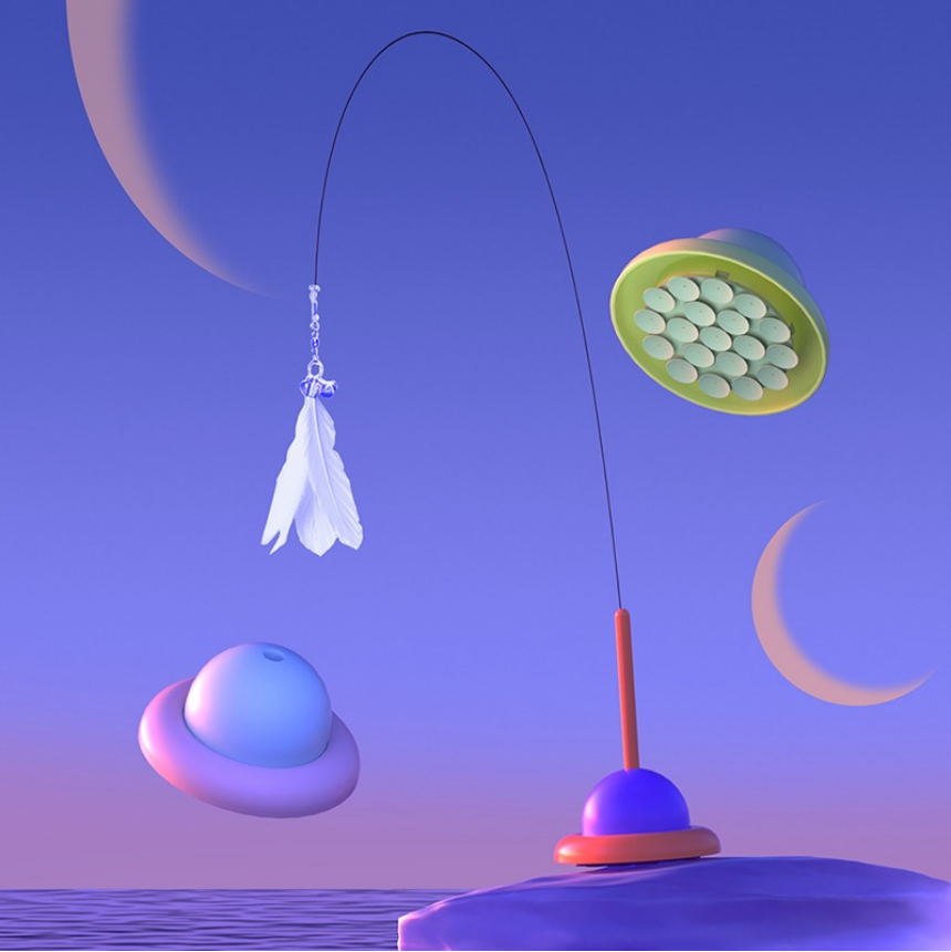 알뜰펫 UFO 빨판낚시대 민트 24번째