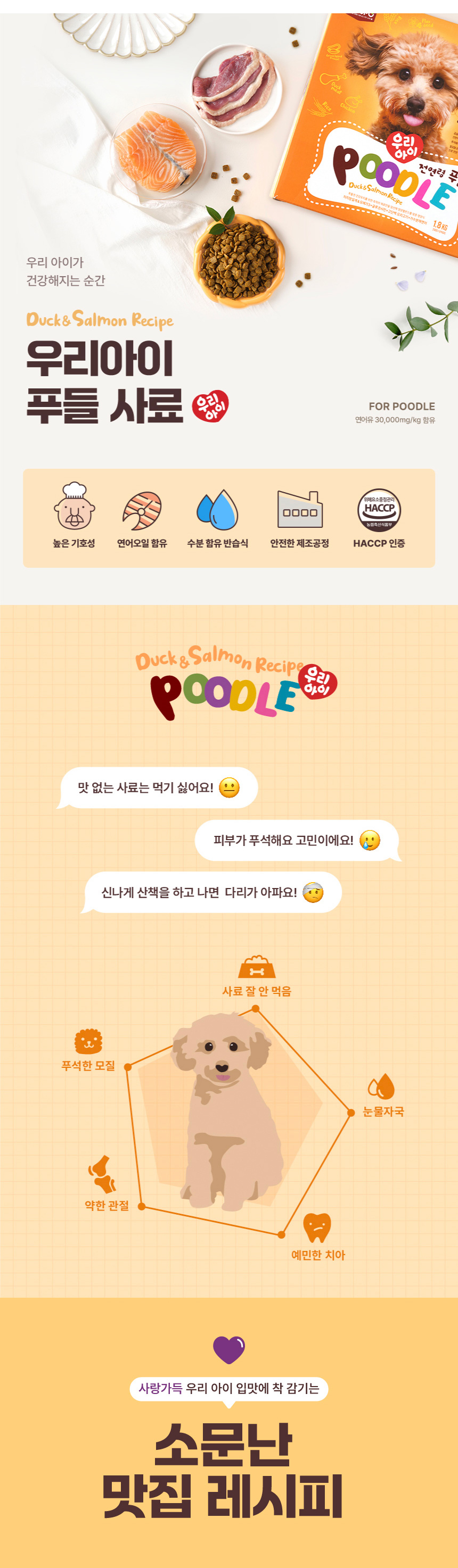 [심쿵펫페어][무료배송] 데이스포 독 우리아이 푸들 사료 3.6kg 2번째