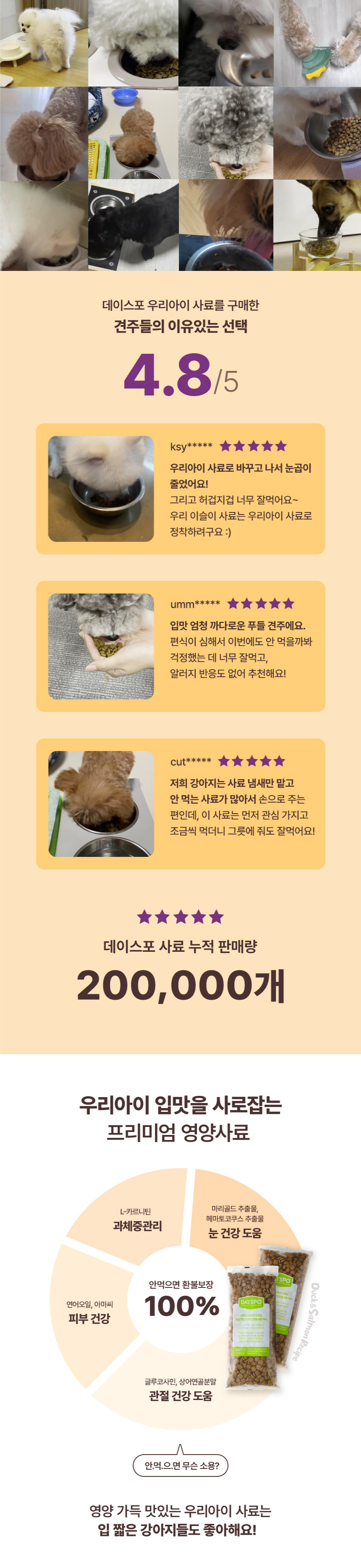 [심쿵펫페어][무료배송] 데이스포 독 우리아이 푸들 사료 3.6kg 1번째
