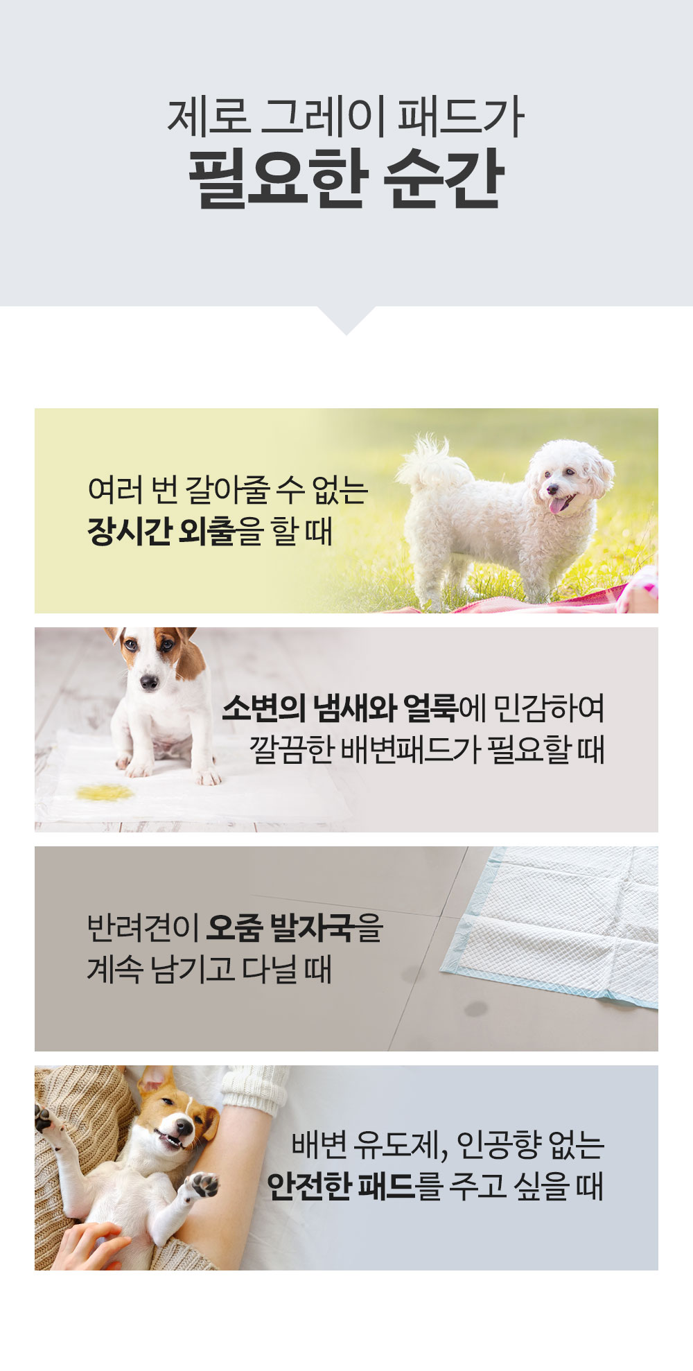 [무료배송] 피피픽 제로그레이패드 안전한 배변패드 L (76x54cm) 20번째
