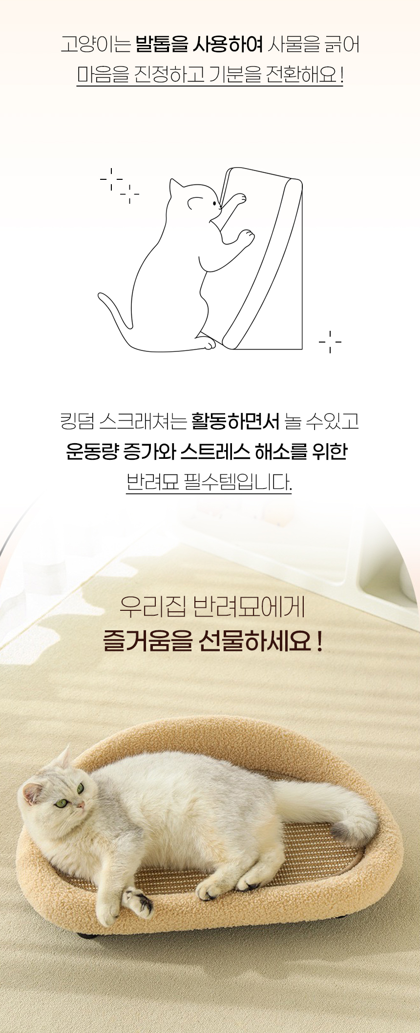 [NEW신상][무료배송] 개과천선 캣 킹덤 스크래쳐 2번째