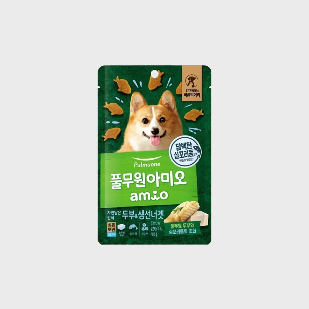 풀무원 아미오 독 자연담은 간식 두부&생선너겟 80g