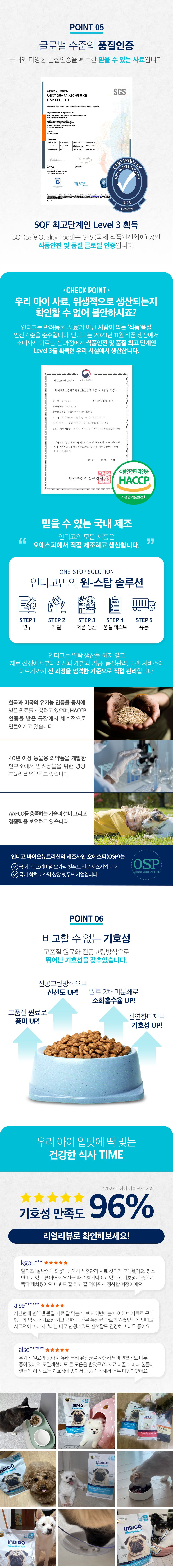 인디고 독 면역&체중 2kg 6번째