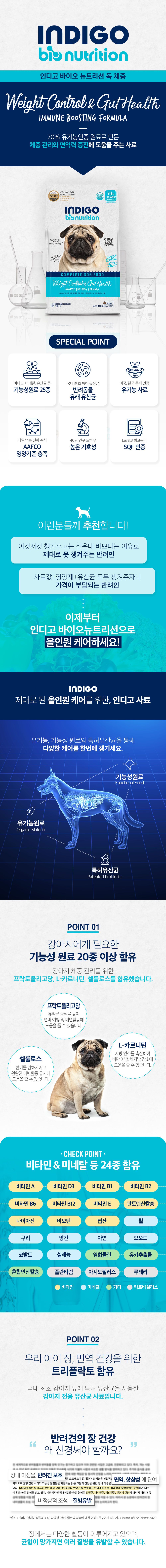 인디고 독 면역&체중 2kg 3번째