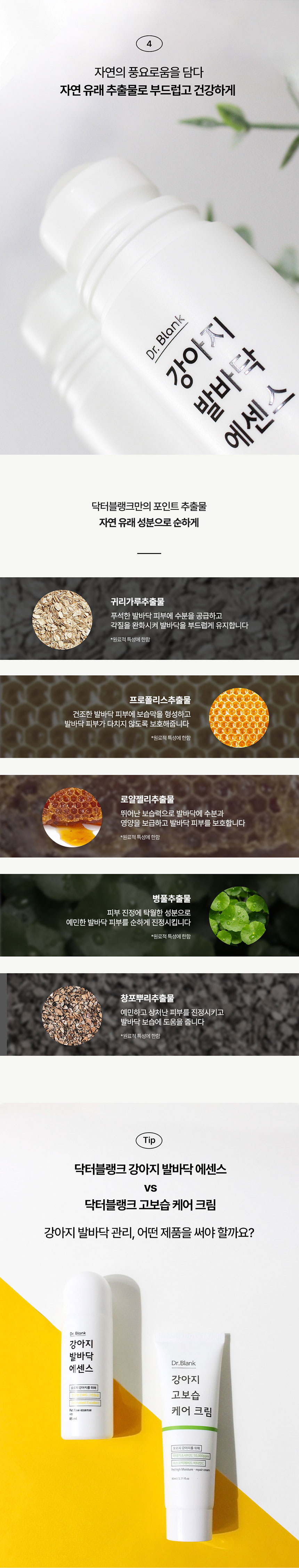 [무료배송] 닥터블랭크 독 발바닥 비타민에센스 롤타입 85ml 5번째