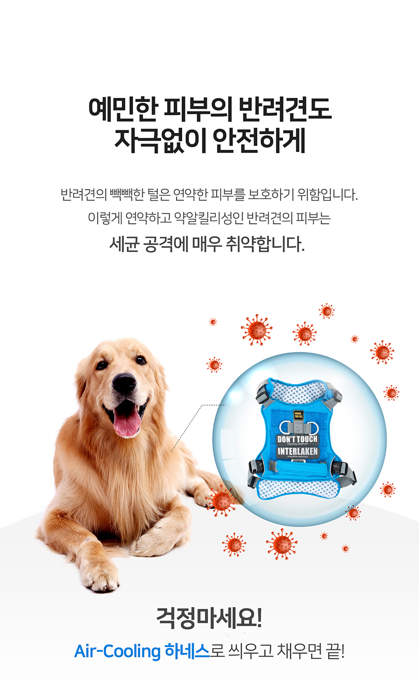 [무료배송] 니즈더펫 인터라켄 에어 쿨링 하네스 XXS-L 10번째