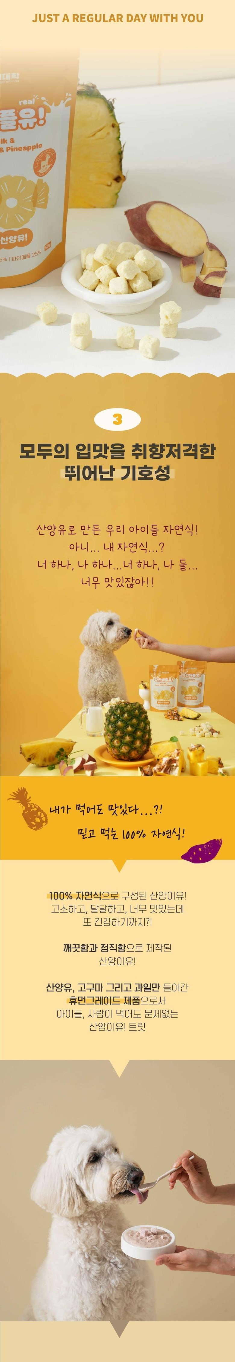 [NEW신상][무료배송] 멍멍이대학 동결건조 산양유 파인애플 12g 10번째