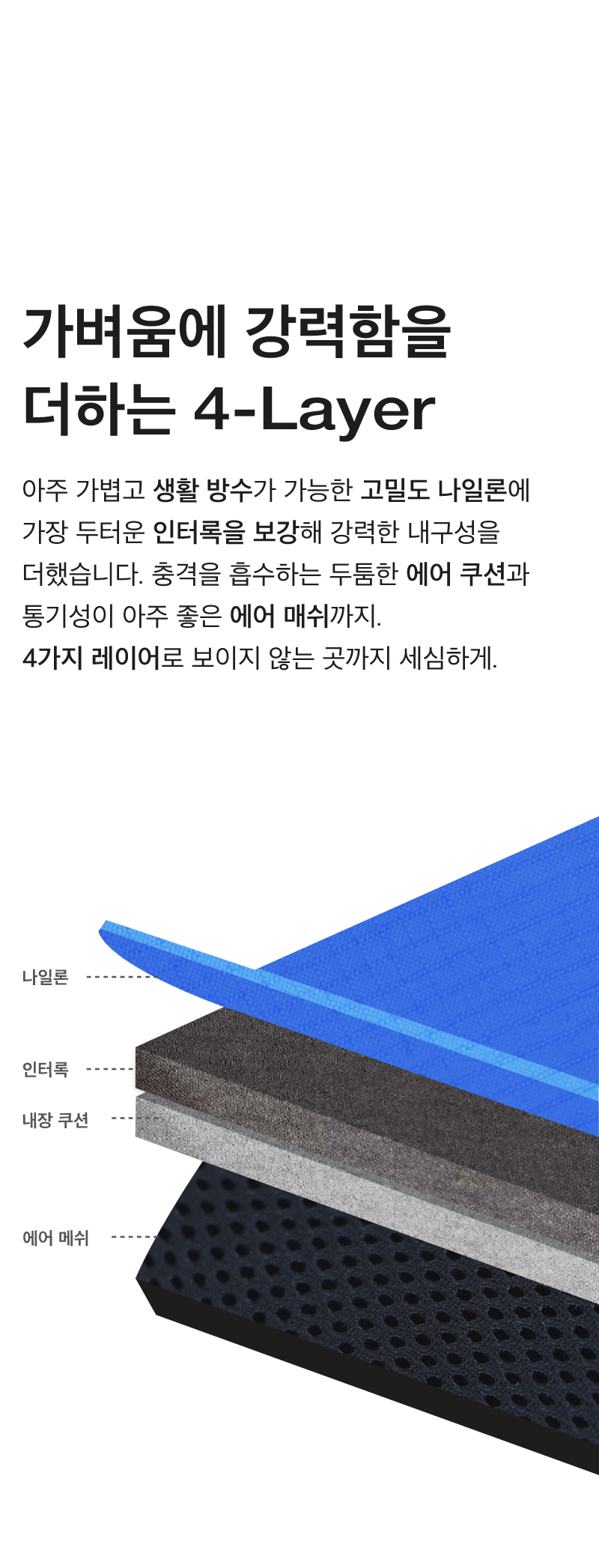 [NEW신상][무료배송] 코코넛즈 노터치 라이트 하네스 - 블루 11번째