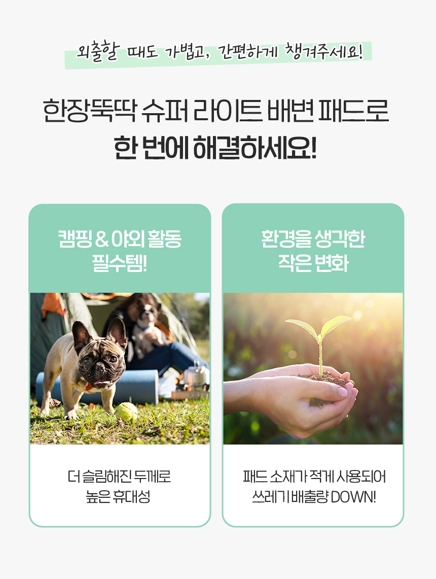 [NEW신상][무료배송] 펫토리아 한장뚝딱 강아지 슈퍼라이트 배변 패드 무향 (실속형/초대형) 11번째