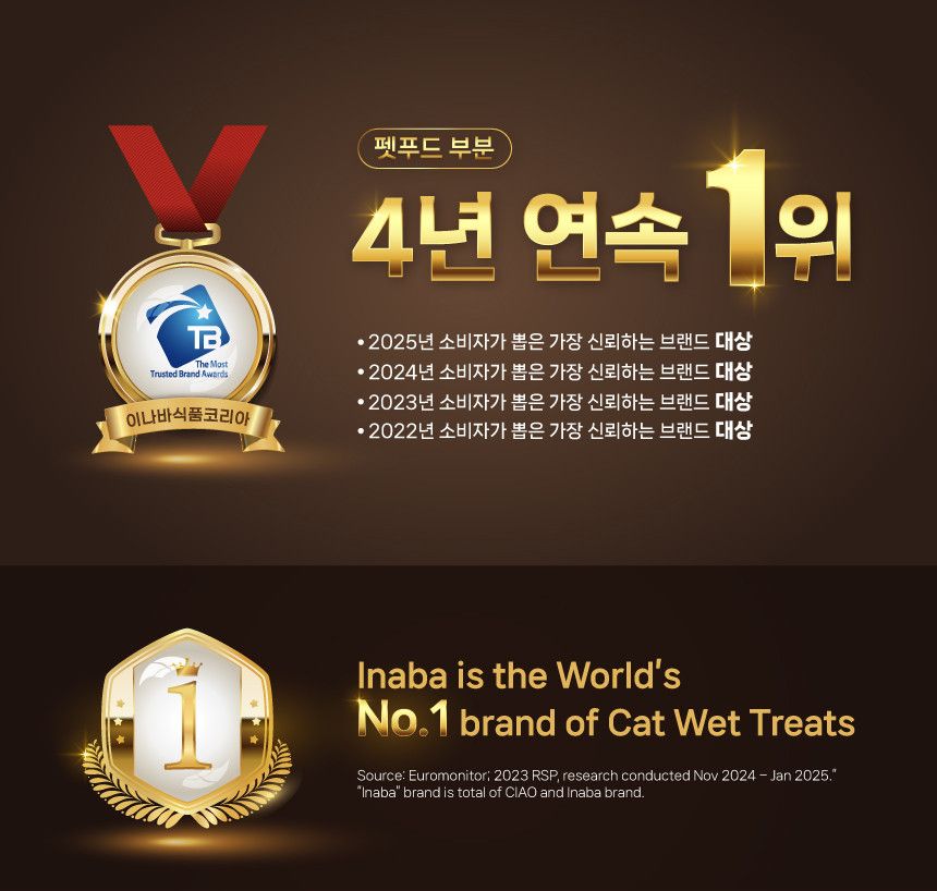 [NEW신상]이나바 캣 챠오 유산균 크런키 참치맛 60g 1번째