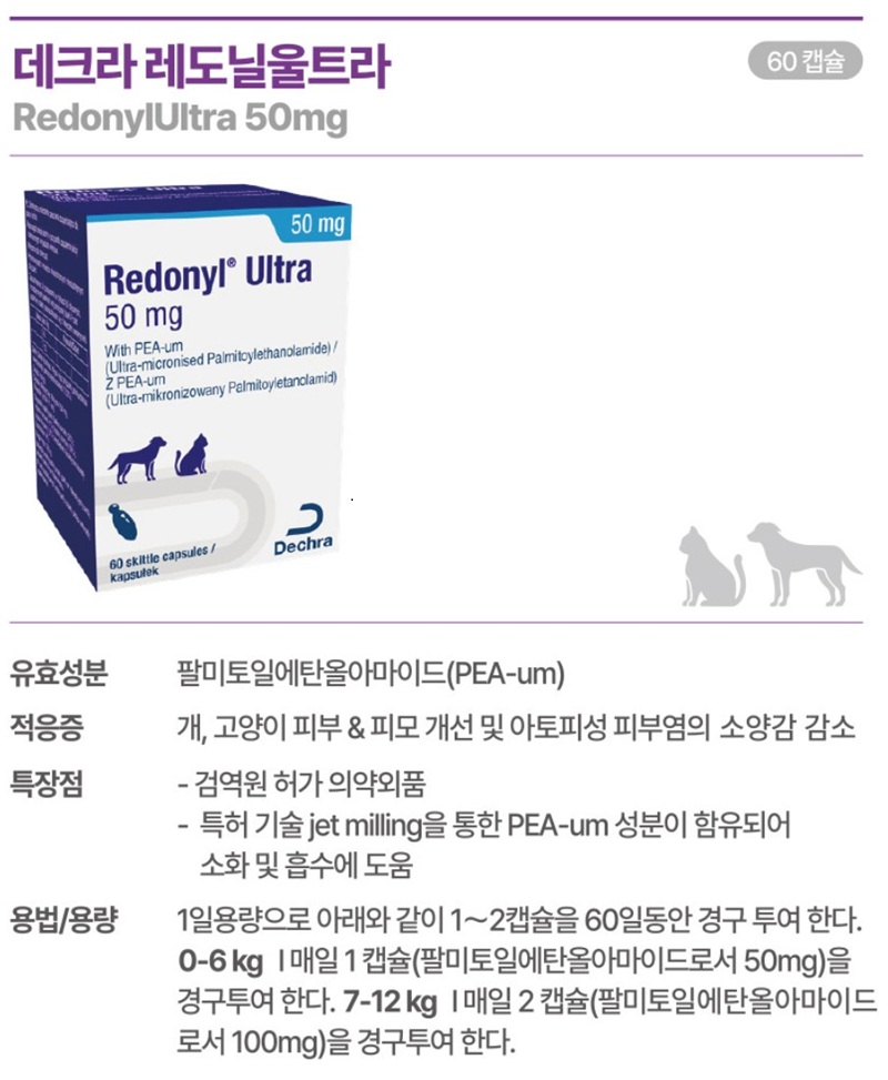 [무료배송] 데크라 레도닐 울트라 50mg 60정 1번째