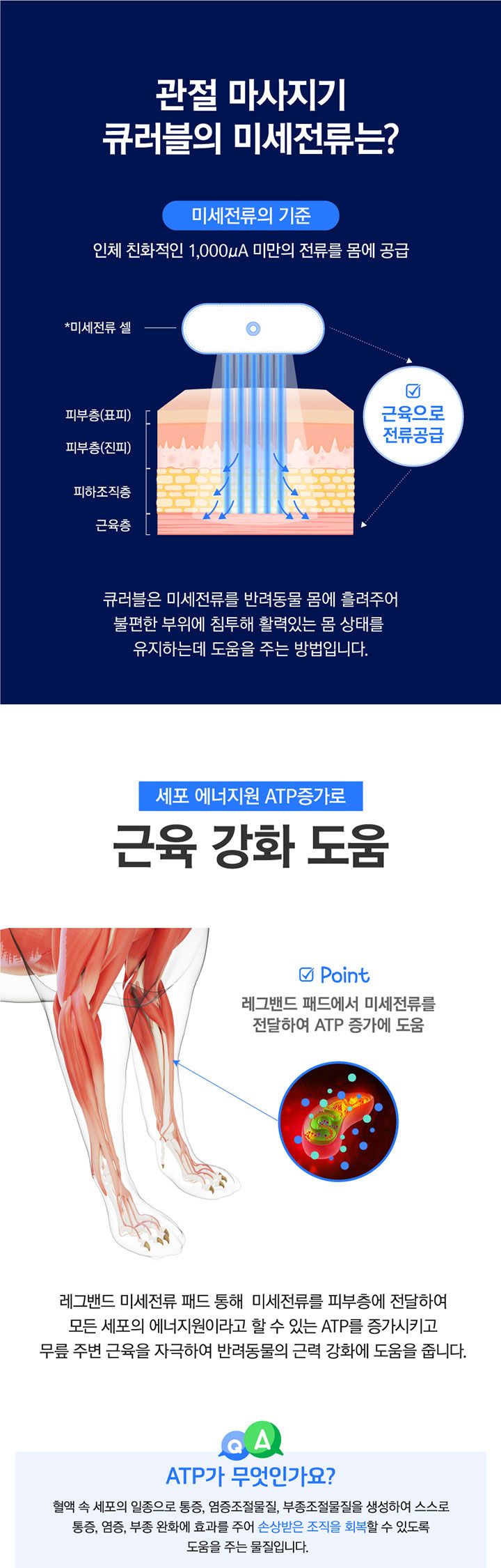 [무료배송] 페톰스 큐러블 미세전류 관절 마사지기 S-L 3번째