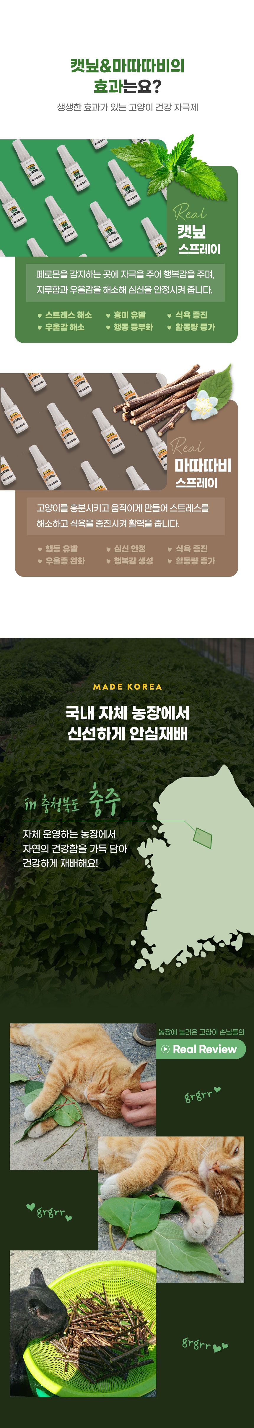 [무료배송] 멍냥이랑 리얼 캣닢 마따따비 스프레이 30ml 3번째