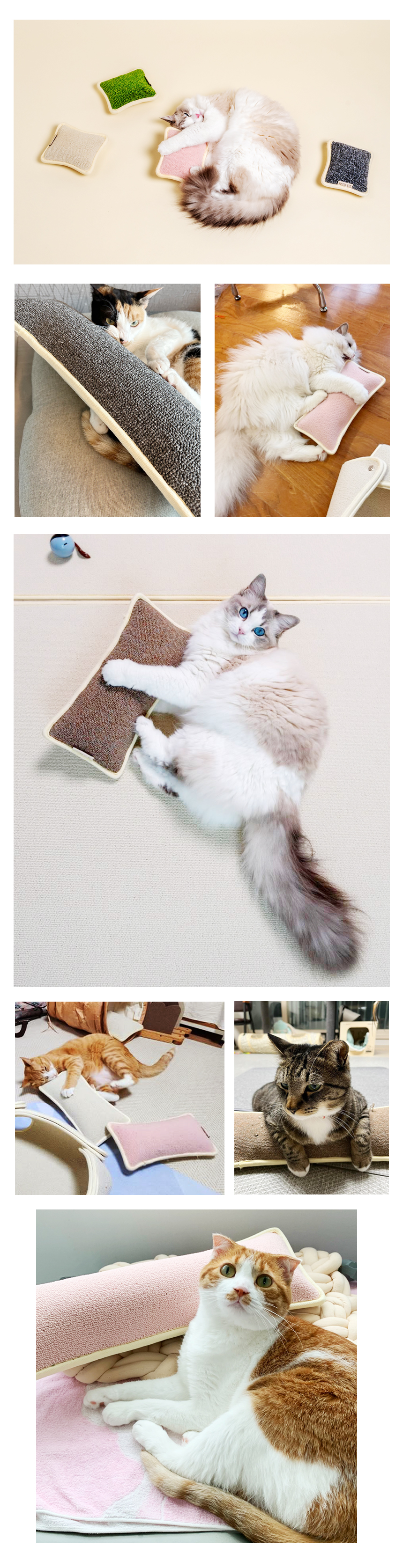 [NEW신상][무료배송] 따스넉 스크래쳐+쿠션 따롱스쿠래션 3종 9번째