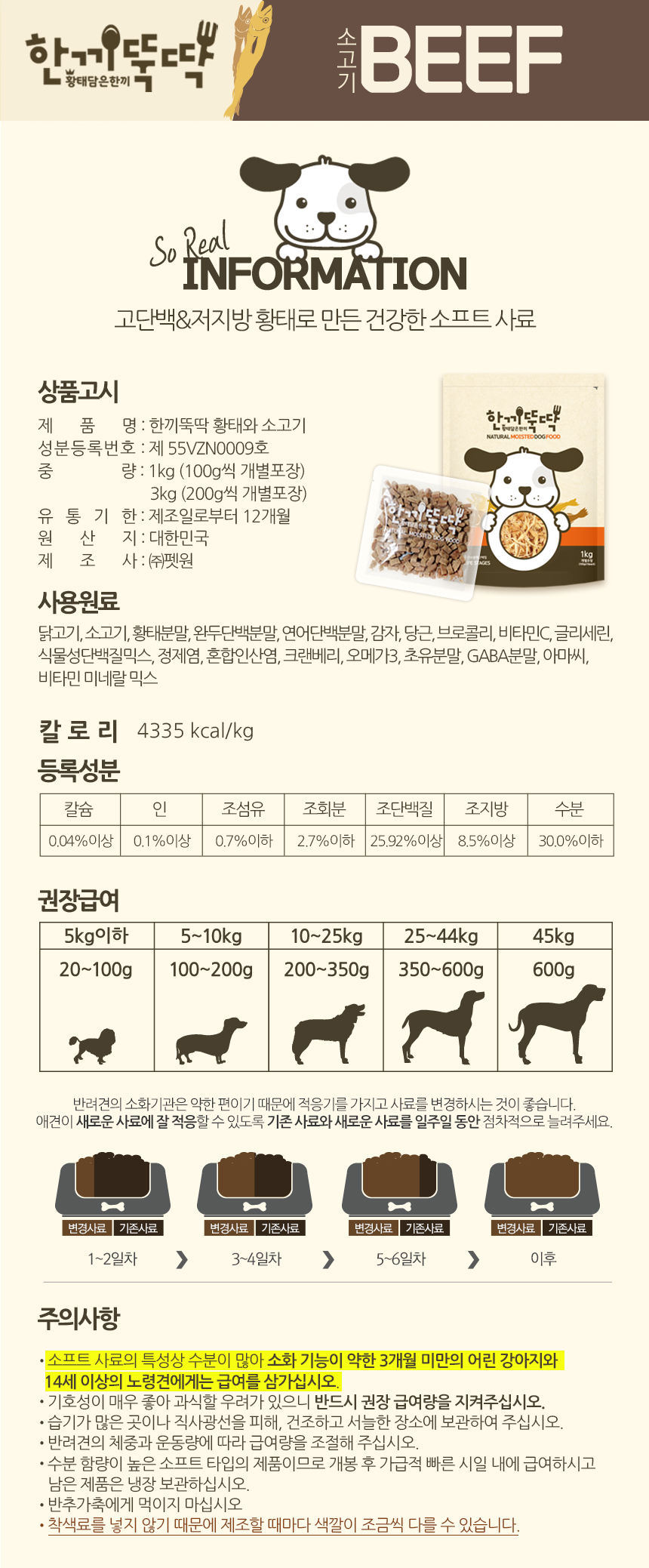 [무료배송] 펫토리아 한끼뚝딱 독 황태&양고기 1kg 27번째