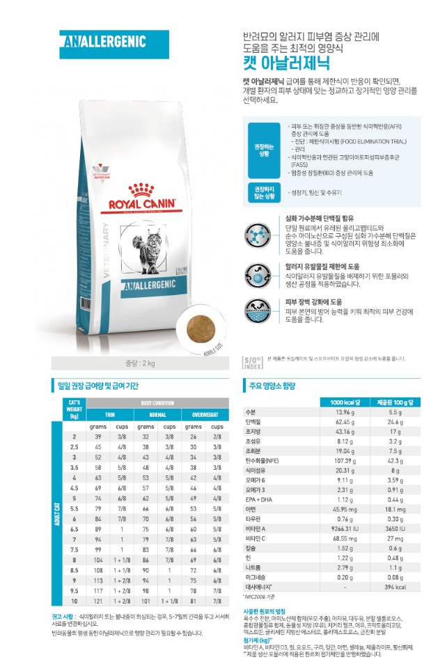 [무료배송] 로얄캐닌 캣 아날러제닉 2kg 1번째