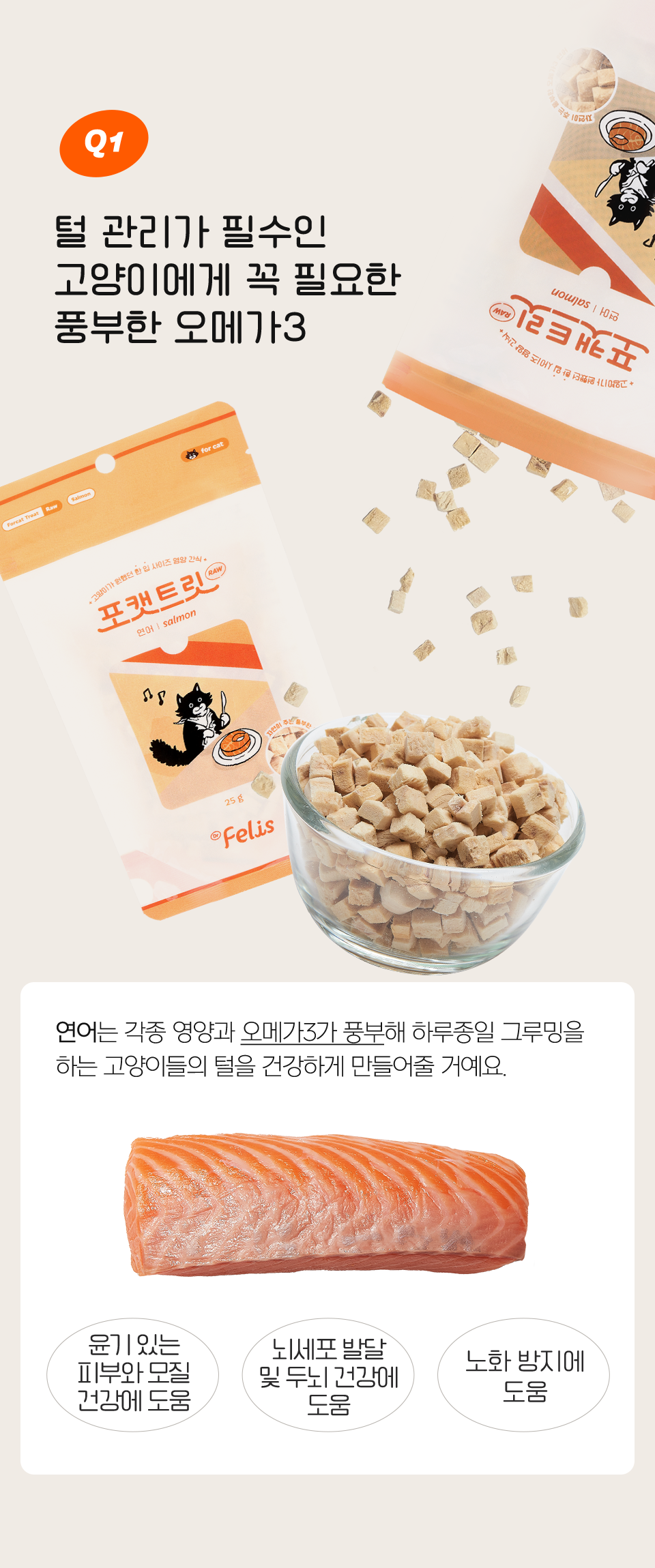 [NEW신상]닥터펠리스 포캣트릿 Raw 연어 동결건조 간식 25g 11번째