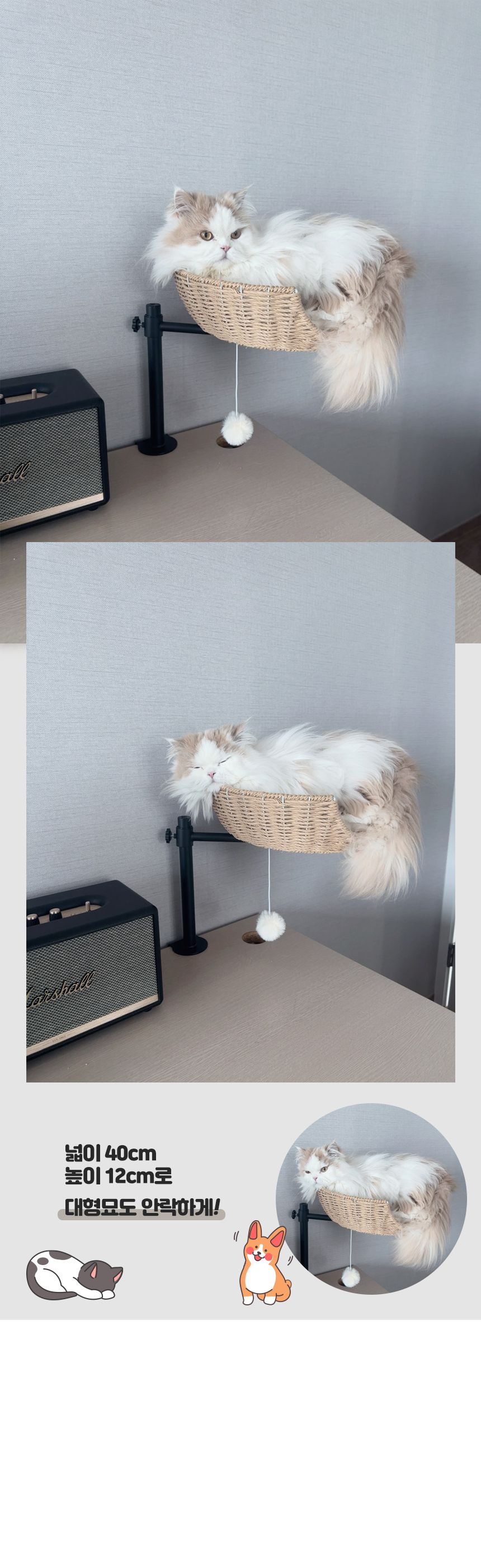 캣트럴파크 책상 바구니 4번째
