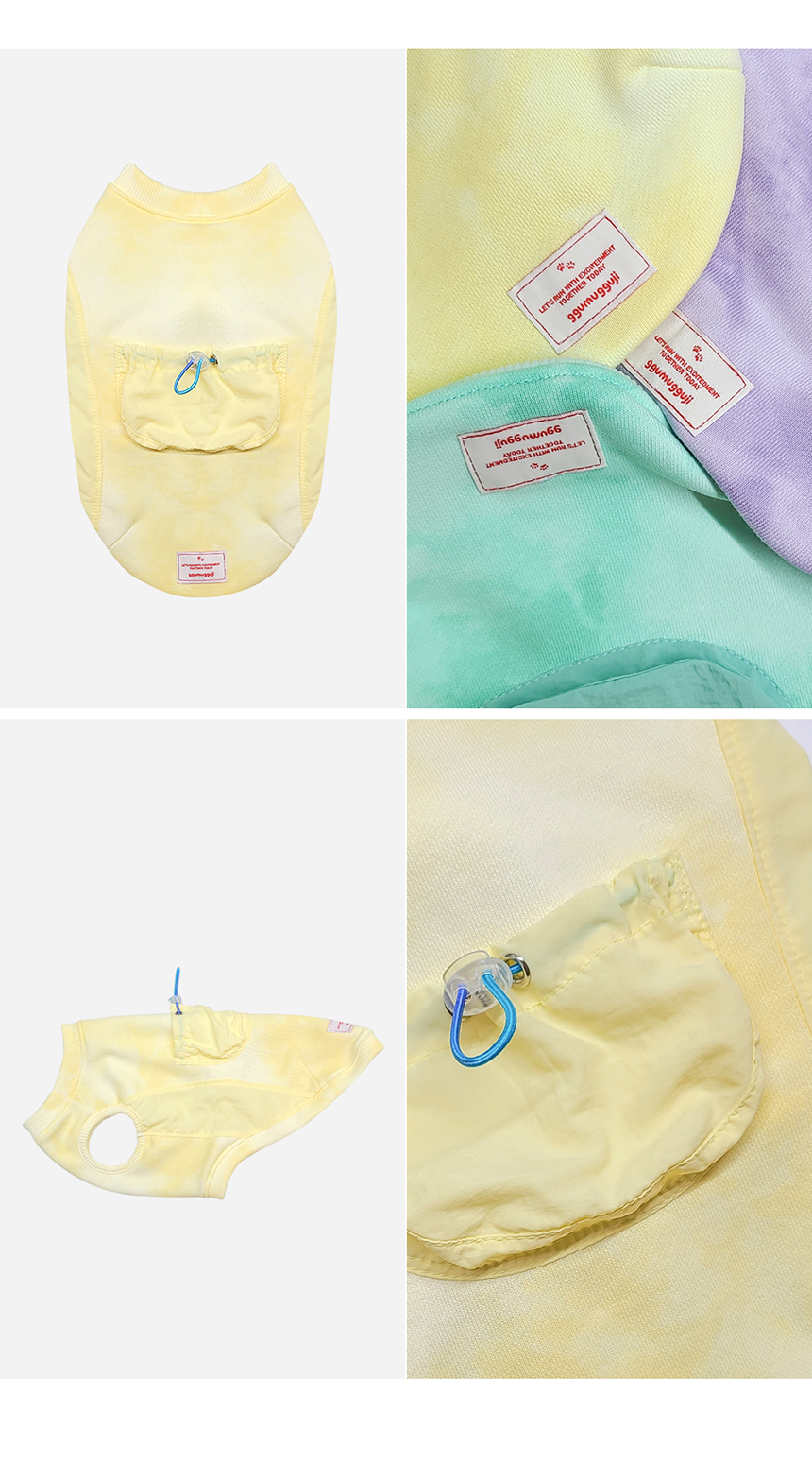 [무료배송] 꾸무꾸지 스트링 포켓 탑 레몬 XS-7XL 5번째